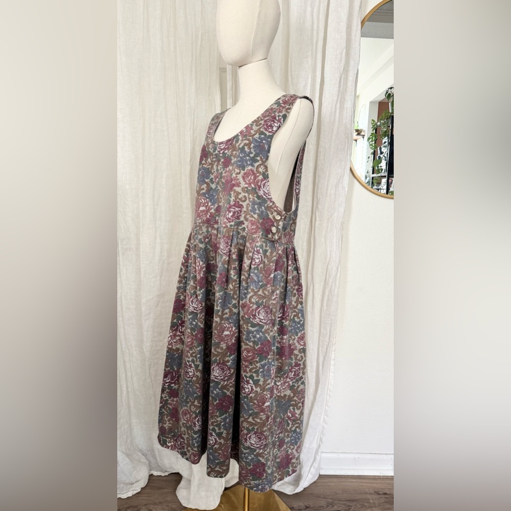 Vintage 90s Floral Sleeveless Dress